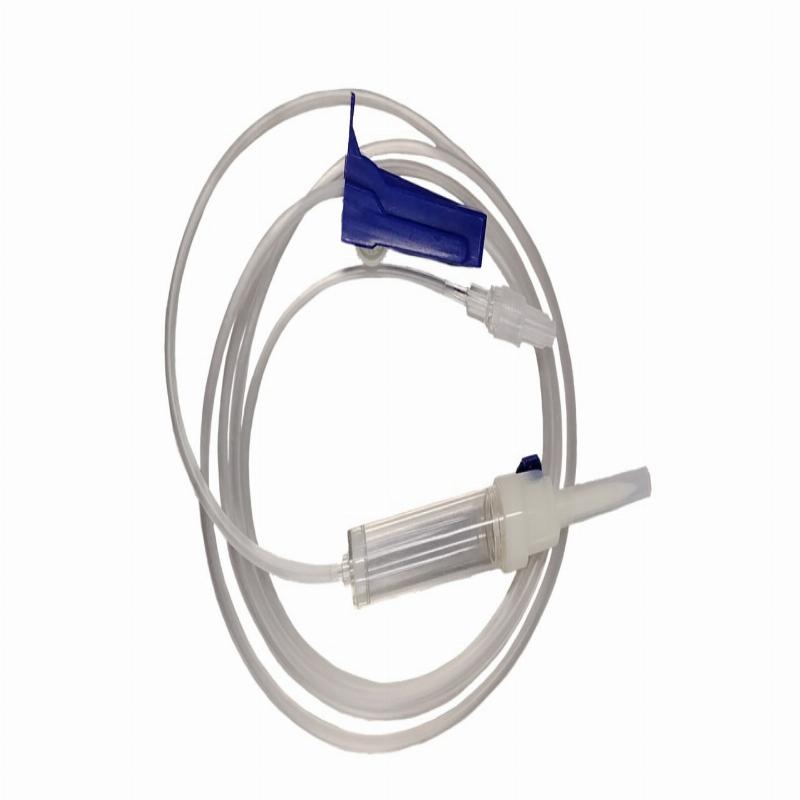 Пристрій для вливання інфузійних розчинів з пластиковим шипом, стерильний, LUER LOCK без фталатів, без латексу Mediprim